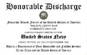 Navy Discharge Certificate